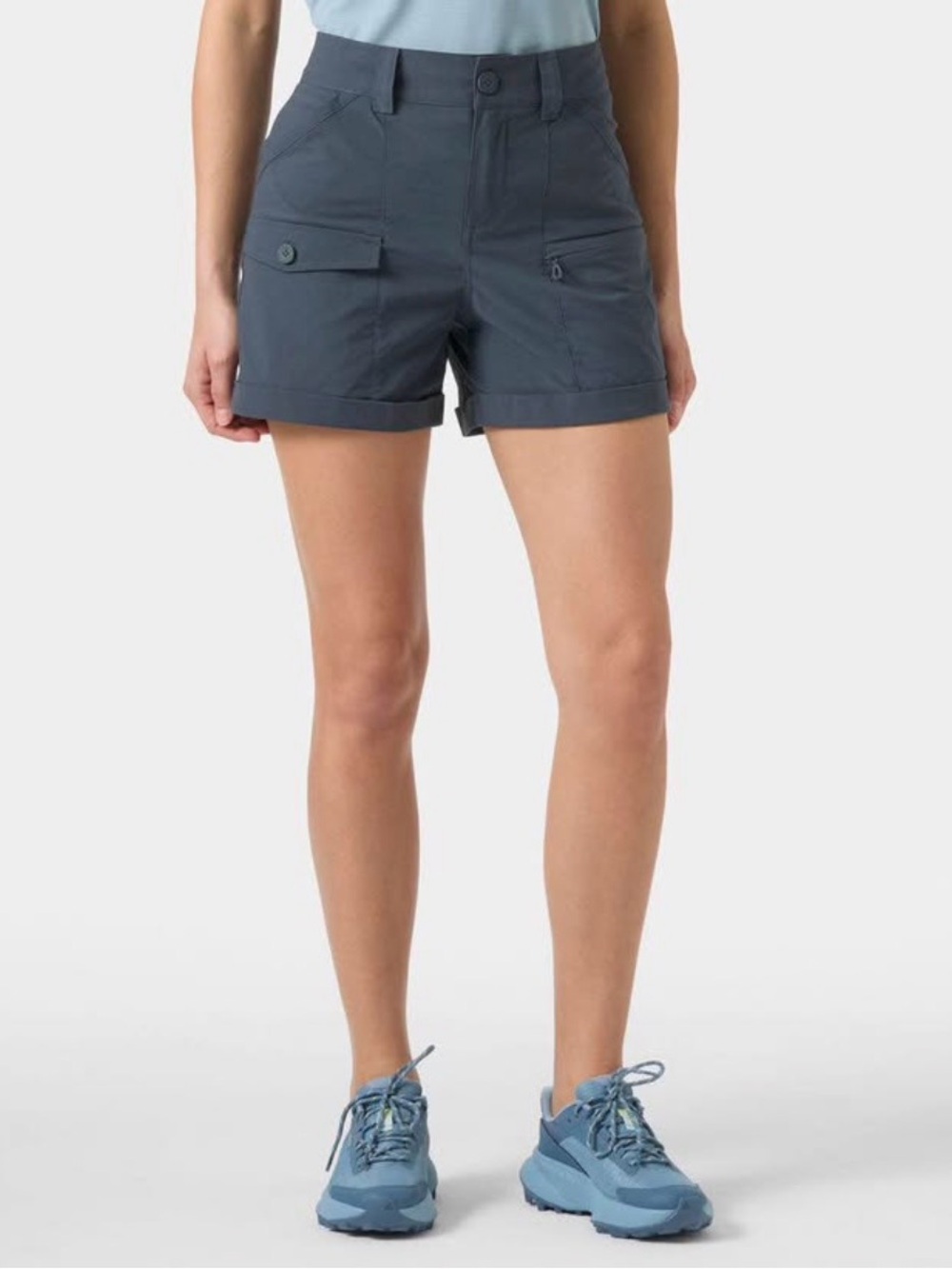 Helly Hansen Maridalen Women’s High-Rise  hiking Shorts in Slate Blue-never worn